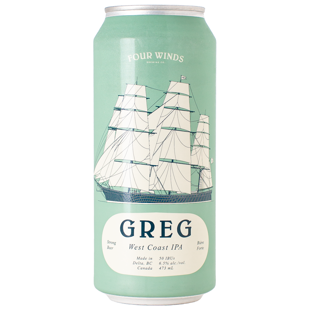 Fourwinds-Greg West Coast IPA 6.5% 473ml CAN (24本ロット)